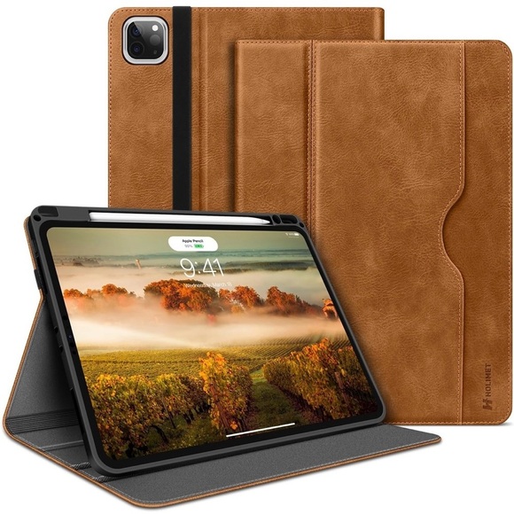 H HOLIMET Case iPad Tablet Case Brown
